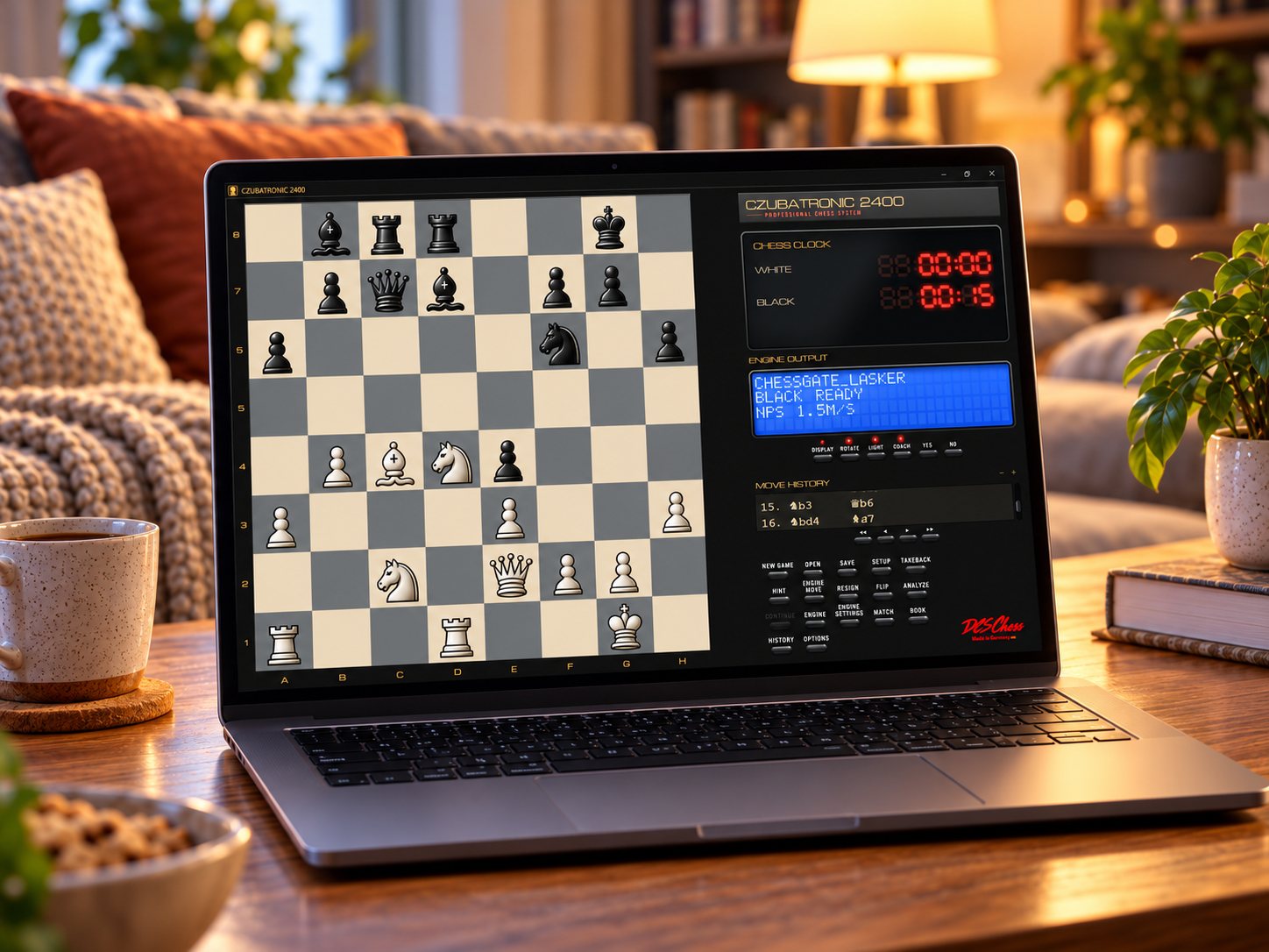 CZUBATRONIC 2400 on a Windows notebook, Graphite scheme