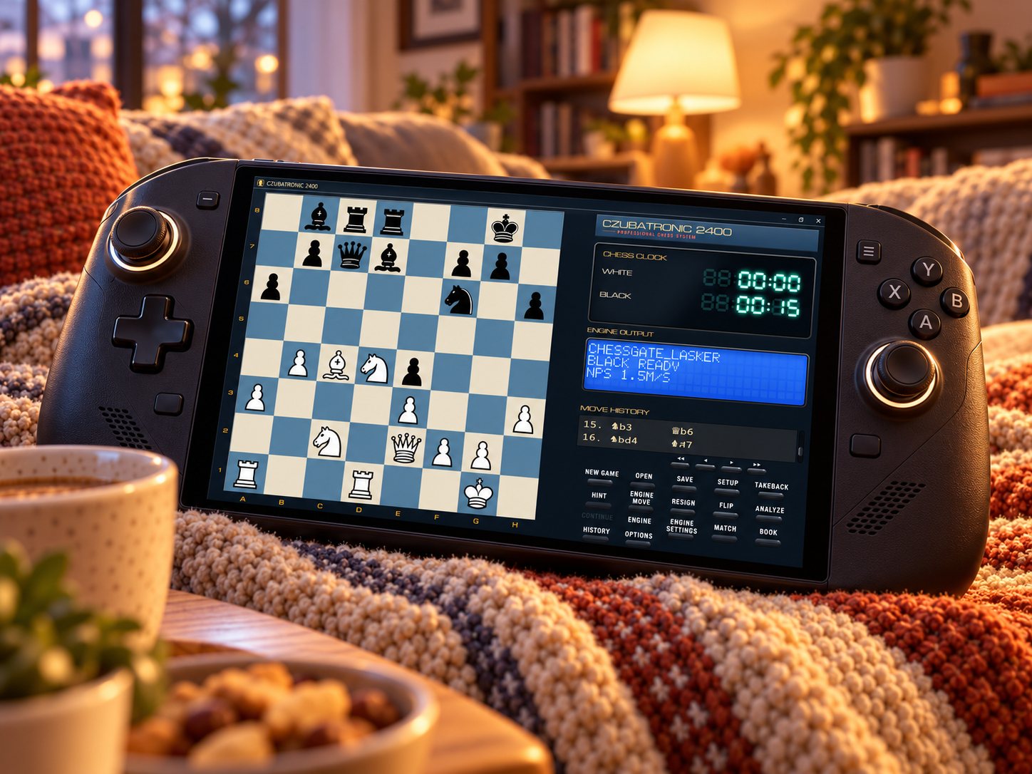 CZUBATRONIC 2400 on a Windows handheld, Blue scheme